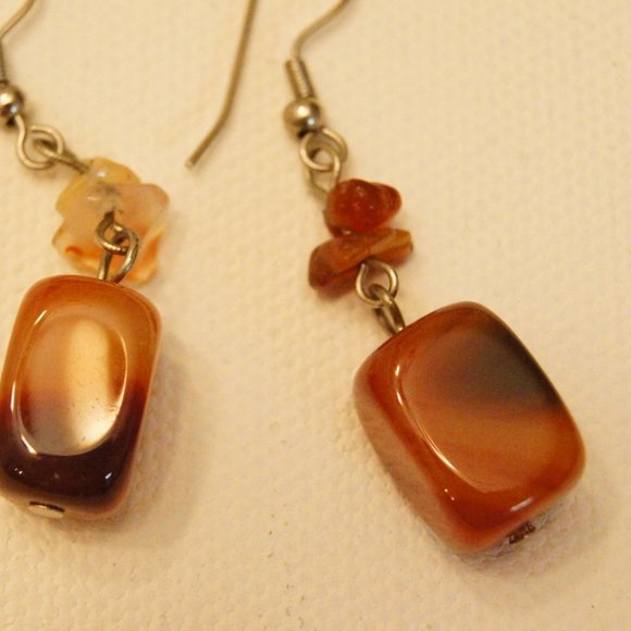 Set of Four (4) Dangling Stones Earrings - Picture 7 of 10